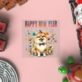 thumbnail image 4 of Happy New Year with Pomeranian Fireworks Holiday Xmas Winter 2025 Cutout Transfer Sticker Pom Dog Lover Gifts Transparent Decal Art Decor - 00025, 4 of 5