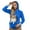 Blue, variant on Womens Cat Dog Pouch Hoodie Pet Carrier Drawstring Hooded Sweatshirt Large Pocket Pullover Shirt for Women