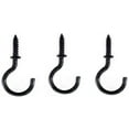 thumbnail image 4 of Black Ceiling Hooks 7/8'' Screw-in Light Hooks Hanging Cup Hooks 7/8 Inch (72 Pack), 4 of 4