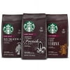 Title: Starbucks Dark Roast Whole Bean Coffee - Variety Pack - 3 bags (12 oz. each)