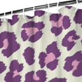 thumbnail image 3 of Light Green and Purple Of Leopard Print Shower Curtain 72"x84" ,Bathroom Decorative Shower Curtains Set with 12 Hooks,Modern Waterproof Washable Shower Curtain, 3 of 6