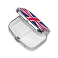 thumbnail image 2 of Union Jacks Flag Small Pill Case For Pockets & Purses 2 Compartment Travel Medicine Organizer, 2 of 5