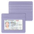 thumbnail image 1 of Tarjetero Fintie Slim, minimalista, de piel con bloqueo RFID, 1 of 8
