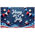thumbnail image 3 of Patriotic Design Happy 4th of July Banner Decorative Pattern Stars and Stripes Celebration Flag for Independence Day Party Outdoor Event Home Decor, 3 of 8