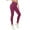 Wine, variant on Women's Tight Fitness Yoga Pants Trendy Nude Hidden Pocket High Waist Tummy Control Workout Running Yoga Leggings Blue XXL