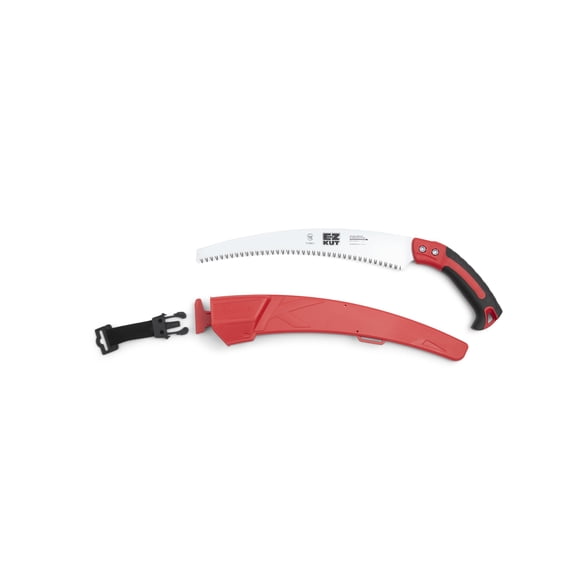 EZ Kut Kamikaze Max Saw Curved Blade with Scabbard - 19.3 Inch Heavy Duty Pruning Saw - Carbon Hardened Steel Japanese Technology- Best Pruning Saw for Tree Trimming & Branches - Made in Spain