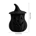 thumbnail image 3 of Seasonal Pumpkin Decor, Witch Hat Shelf Accent, Halloween Arrangement Ornament for Display Corner Spaces, 3 of 9