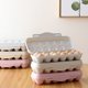 thumbnail image 4 of Caja de almacenamiento de huevos, soporte de plástico apilable para huevos, organizador de almacenamiento de rejillas con tapa a presión, Organizadores de utensilios de cocina Gris 12 rejilla Inteprter HA003342-03, 4 of 6
