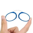thumbnail image 4 of REAVEE Mini Armless Reading Glasses Clip on Nose for Men Women 2 Pack Thin Compact Readers with Small Portable Case Black Blue, 4 of 4