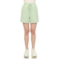 thumbnail image 1 of White Mark Short en Molleton Longline Extensible à Taille Haute pour Femmes, 1 of 5