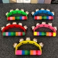 thumbnail image 2 of HEVIRGO Wooden Baby Kid Tambourine Handbell Jingles Musical Instrument Educational Toy, 2 of 10
