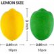 thumbnail image 2 of 20 PCS Artificial Lemons and Limes Fake Fruit Lemons for Home House Kitchen Party Decoration, 3' X 2'yellowgreen, 2 of 4