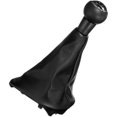 thumbnail image 1 of Pomo de cambio de 5 velocidades, funda de polaina de palanca de cambios de cuero PU para PEUGEOT 207 307 CC 308, 1 of 1