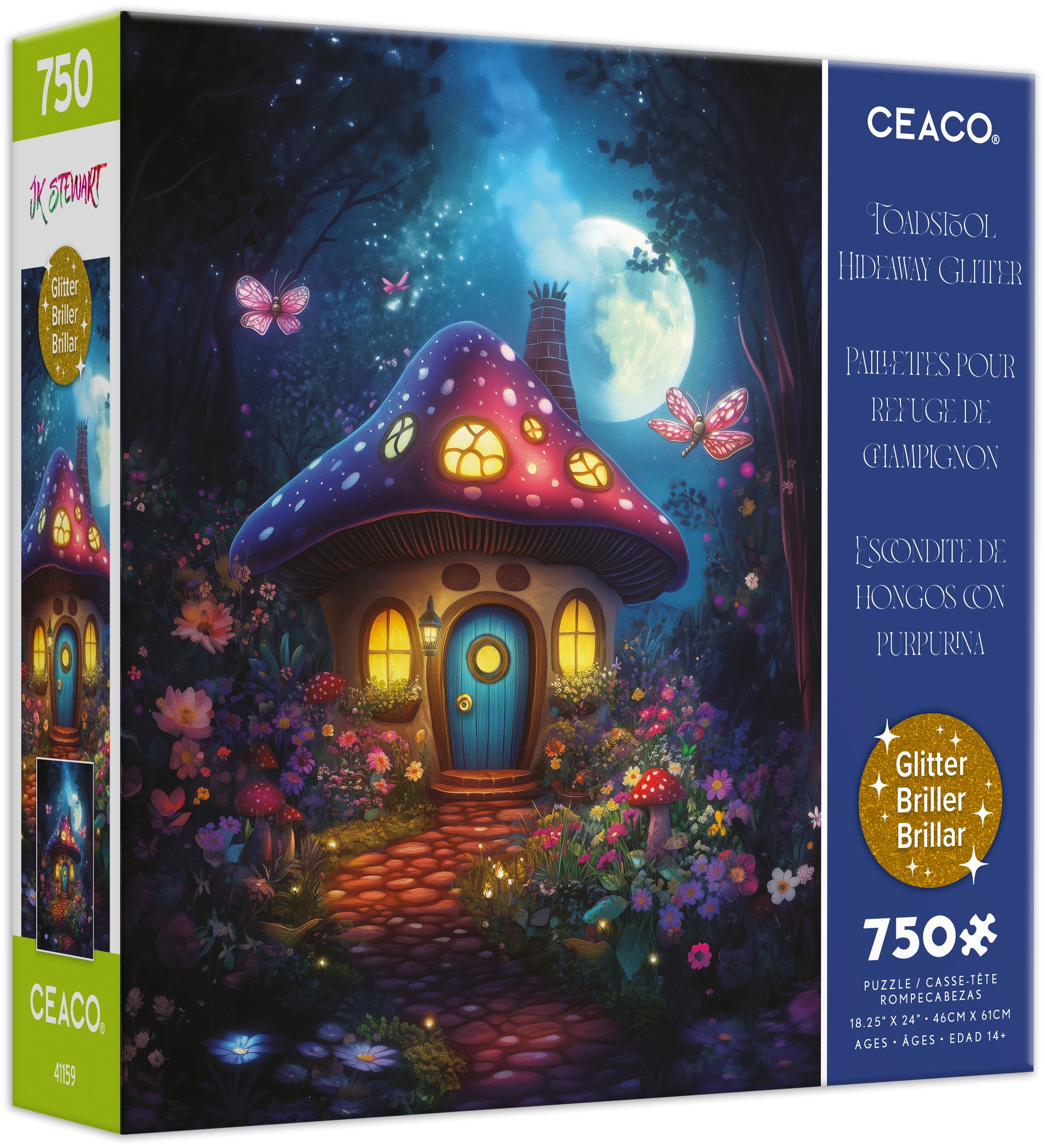 Ceaco 750 Piece Coven Cottage Glow, Zac Kinkade Interlocking