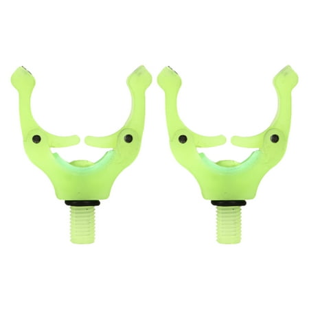 chidgrass 2pcs Fishing Rod Rest Heads Accessories Professional Small Stable Thread Support Rack Stand Component Bracket Accessory Green