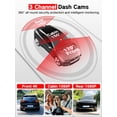 thumbnail image 4 of Dash Cam LECTRUS 4K de 3 canales, WiFi frontal, interior y trasero, 64 GB, 4 of 9