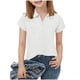 thumbnail image 3 of Top de Manga Corta para Niños Rayas Botón Arriba Camiseta Casual Suéter Algodón Mezcla Blusa Medio a Grande Verano, 3 of 7