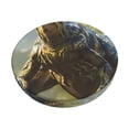 thumbnail image 1 of Balery Ferocious Dinosaur Fundas de asiento para taburete de bar redondo de tela de terciopelo ajustables que protegen de arañazos y manchas para sillas de 14 a 17 pulgadas.-13 inch, 1 of 7