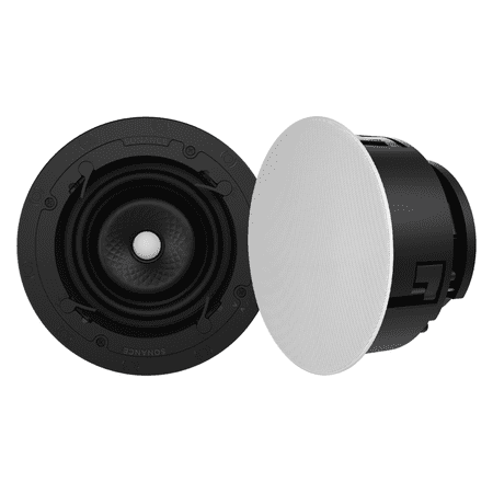 Sonance VX66R Visual Experience 6" Round In-Ceiling Premium Speakers (Pair), White