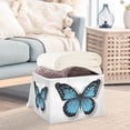 thumbnail image 5 of Foldable Fabric Storage Bin With Handle Collapsible Basket Box Storage With Lid Organizer Flat Design Butterfly, 5 of 7