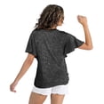thumbnail image 3 of Women's Gameday Couture Black Kansas City Chiefs Relaxed Flutter Sleeve T-Shirt, 3 of 7