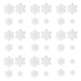 thumbnail image 4 of 36 piezas de adornos de copos de nieve navideños colgantes de copos de nieve colgantes de decoración para fiestas de hotel o puertas de aniversario, 4 of 8