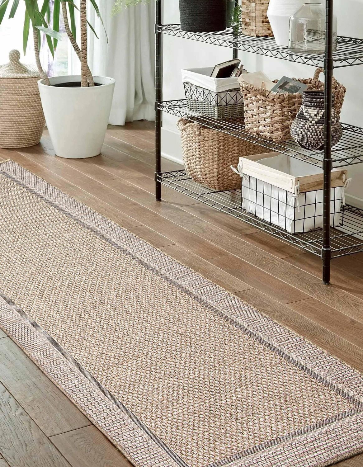 ECARPET Brooks Nautical Coastal Area Rug for living room, bedroom, dining room, entrance, hallway and more.