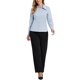 thumbnail image 2 of CAMISA DE CHIFFON DE MANGA LARGA CON COLLAR PUNTO PARA MUJERES INSPIRAR AZUL CLARO M, 2 of 6