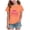 style-02 Orange, variant on Gubotare Girl Clothes T Shirts for Girls Casual Loose Patchwork Colour Girls Short Sleeve Summer Shirt Cute Crew Neck Fashion Basic Top Size 7-8 (White,7-8 Years)