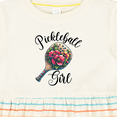 thumbnail image 4 of Inktastic Pickleball Girl Retro Girls Baby Dress, 4 of 5