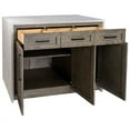 thumbnail image 3 of KBC Palisade 48" Kitchen Island w/ Engineered Marble Waterfall in Gray Oak, 3 of 8