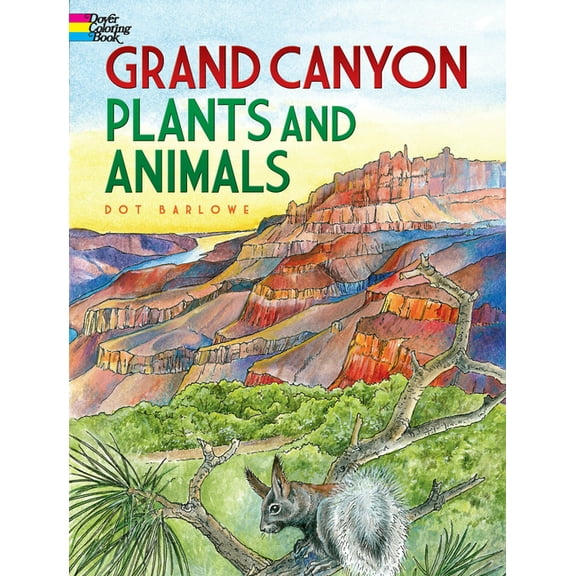 Dover Nature Coloring Book Grand Canyon Plants and Animals Coloring Book, (Paperback)