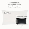 thumbnail image 3 of Pipsqueak Microfiber Pillow - Small, Mini, Tiny - 11 x 7 in - Perfect for Travel, Cars, Airplanes, Camping, Dogs, Toddlers, Kids, Lumbar, Knees and Neck - Ages 2 Yrs and Up - Black, 3 of 8