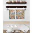 thumbnail image 3 of Octopus Coastal Kitchen Dish Towels for Drying Dishes Set of 3, Summer Nautical Starfish Coral Brown Anchor Waffle Weave Microfiber Hand Tea Bathroom Towels Quick Dry & Absorbent Towel 15.7x23.6, 3 of 7