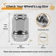 thumbnail image 2 of 20Pcs 14X1.5 Lug Nuts - 19mm Lug Nut 1.38 inch Tall 3/4 inch Hex Chrome Lug Nuts, for 1999-2021 1500, 2 of 5