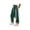 Green, variant on PUWEI Women's Casual Wide Leg Pants Baggy Drawstring Elastic Waist Contrast Color Strip Sweatpants