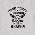 thumbnail image 4 of Inktastic Handpicked for Earth by My Nonna in Heaven with Angel Wings Boys or Girls Baby T-Shirt, 4 of 5