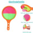 thumbnail image 4 of Orange Paddle Catch Ball Racket Set Sport Game Toys Toss Set Disc Paddle Tennis Game Sucker, 4 of 5