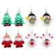 thumbnail image 1 of 4 pares de pendientes navideños con luces LED para mujer (estilos variados), 1 of 7