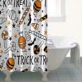 thumbnail image 4 of Trick or Treat Halloween Pattern Shower Curtain 36"x72" ,Bathroom Decorative Shower Curtains Set with 12 Hooks,Modern Waterproof Washable Shower Curtain, 4 of 6