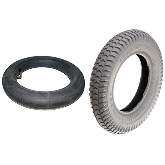 AlveyTech 14"x3" (3.00-8) Mobility Tire and Tube Set with Powertrax Knobby Tread