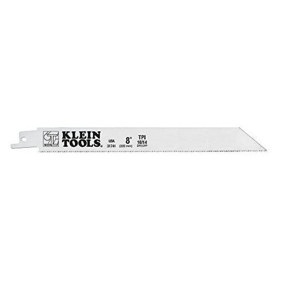 Klein Tools 31741 Reciprocating Saw Blades, 10/14 TPI, 8", 5-Pack