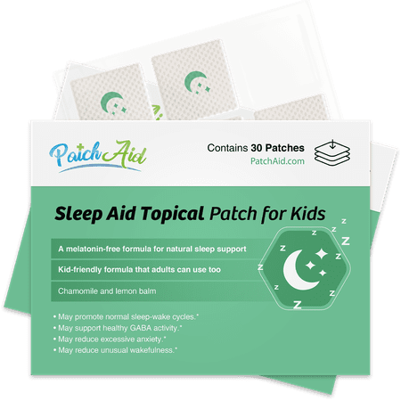 Sleep Aid Topical Patch for Kids by PatchAid - Melatonin-Free! Size: 3-Month Supply
