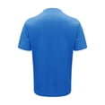 thumbnail image 3 of Baqcunre Mens T Shirt Men'S Fashion Spring And Summer Casual Short Sleeved Round Neck Solid Color T Shirt Top Sweatshirt Tops For Men Blue L, 3 of 8