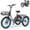 Gray, variant on MOONCOOL TK1 Folding Electric Tricycle for Adults,48V 14.5Ah Removable battery, 1000W Motor, 20" Fat Tire Step-Thru 3 Wheel Electric Bicycle W/ Front & Rear Storage Bag Kit
