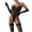 Black, variant on Levmjia Womens Lace Bodysuit Adjustable Straps Lingerie Set Comfortable Sleepwear For Honeymoon Valentines Special Occasion With Gloves And Socks