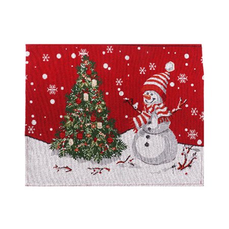 

CHAOMA Dining Table Mats Table Pads Placemat Washable Knitted Fabric Rectangular Shaped