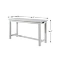 thumbnail image 4 of Lexicon Connected 4 Piece Wood Counter Height Dining Set in White, 4 of 5
