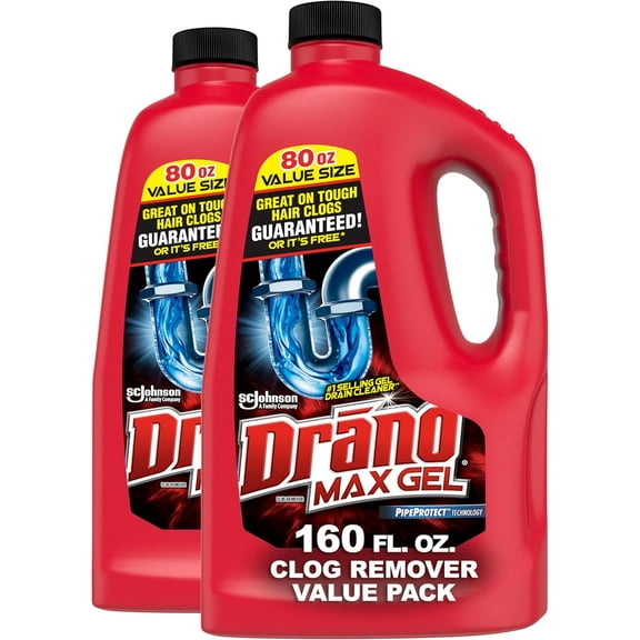 Gel drain clog removers and cleaners are used in shower or sink drains