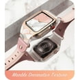 thumbnail image 6 of i-Blason Band Designed for Apple Watch 38 mm, [Cosmo] Stylish Sporty Protective Bumper Case with Adjustable Strap Bands for Apple Watch Series 3/2/1 (Marble), 6 of 7